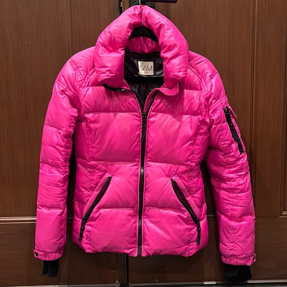 Pink SAM. puffer coat